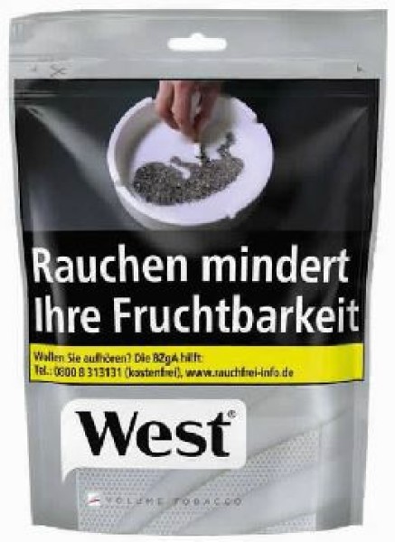 West Silver Volumen Zip Zigarettentabak